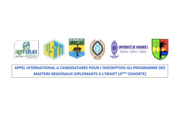 Appel international à candidatures pour l’inscription au programme des masters régionaux diplômants à l’ERAIFT