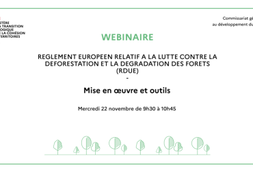 Webinar on the implementation of the EUDR organized by French General Commission for Sustainable Development – in French