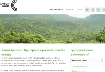 Innovation: A calculator for estimating the amount of CO₂ stored in wood