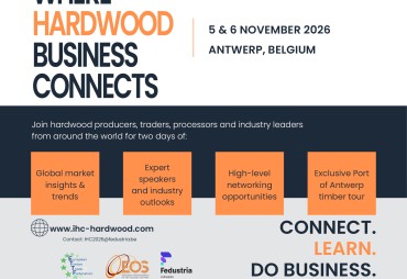 L’International Hardwood Conference 2026 réunira en novembre la filière mondiale des bois feuillus à Anvers 