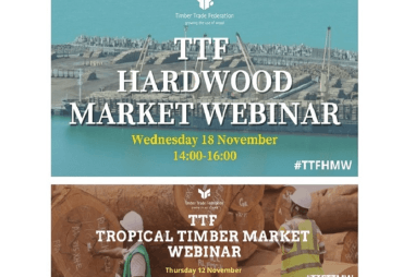 Webinaires de la Timber Trade Federation sur les marchés des bois tropicaux et des bois feuillus