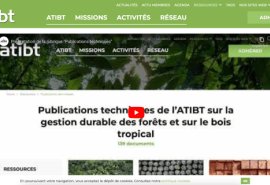 The “Technical publication” section of the ATIBT media library presented in a video