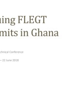 Emission des autorisations FLEGT en Afrique, Ghana 2018 ?