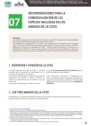 Folleto 7 - Recomendaciones para la comercialización de las especies incluidas en los anexos de la CITES