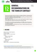 Pamphlet 12 - General recommendations on the terms of contract