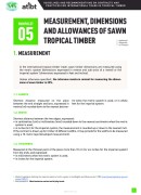 Pamphlet 5 - Measurement, dimensions and allowances of sawn tropical timber