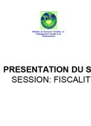 Présentation SIVL Session Fiscalité