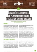 13. Qualité des essences de plantation