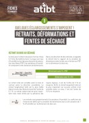 3. Retraits, déformations et fentes de séchage