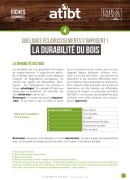 4. La durabilité du bois