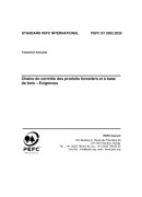 Chaîne de contrôle des produits forestiers et à base de bois